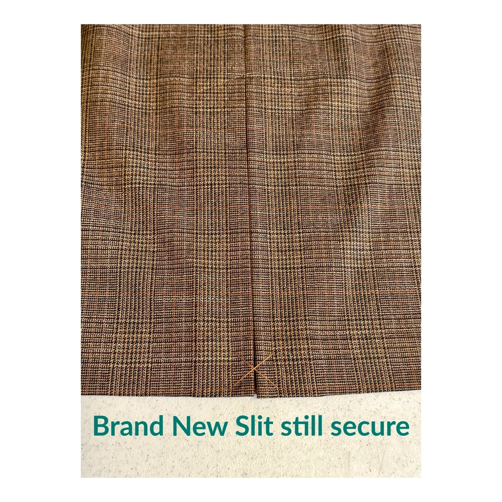 Semantiks Brown Plaid Skirt Size 6 - Picture 3 of 5